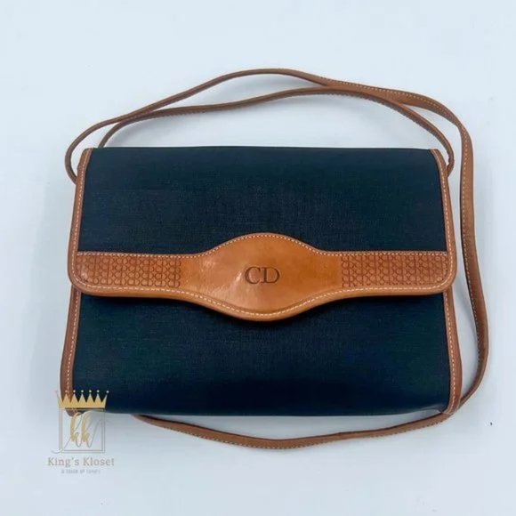 CHRISTIAN DIOR VINTAGE CROSSBODY BAG - Picture 1 of 12
